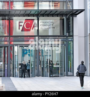 FCA Financial Conduct Authority modernes Londoner Bürogebäude im International Quarter in der Nähe von Westfield & Olympic Park Stratford East London England Großbritannien Stockfoto