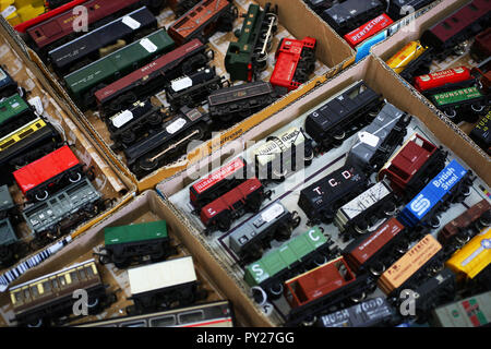 Allgemeine Ansichten einer Modelleisenbahn Ausstellung in Chichester, West Sussex, UK. Stockfoto