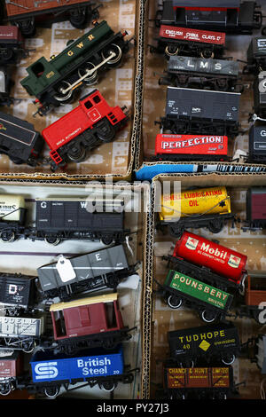 Allgemeine Ansichten einer Modelleisenbahn Ausstellung in Chichester, West Sussex, UK. Stockfoto