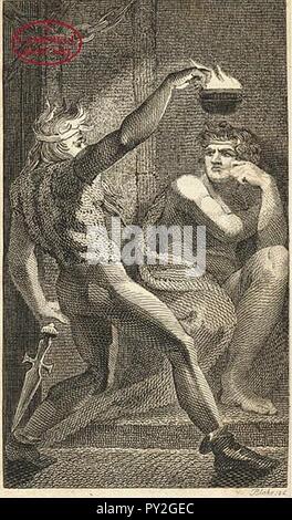 Gaius Marius an Minturnum 1797 Blake nach Fuseli Charles Allens eine Neue und verbesserte Römische Geschichte 1798 Johnson. Stockfoto