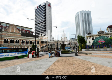 Merdeka Square im Herzen von KL, Malaysia. Stockfoto