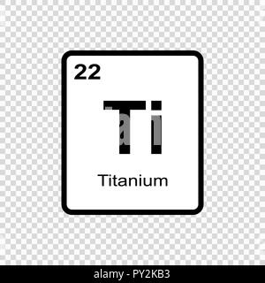 Chemisches Element des Periodensystems. Stock Vektor