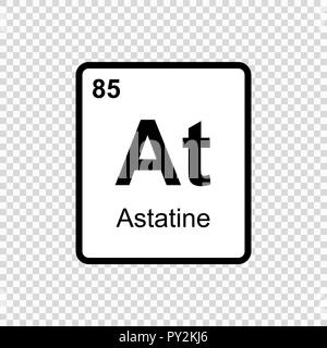 Chemisches Element des Periodensystems. Stock Vektor