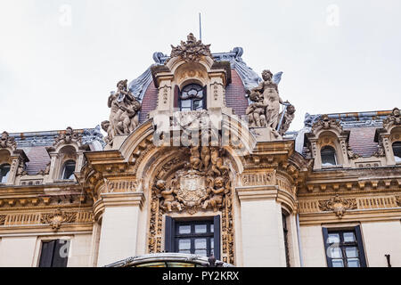 Bild von einem wunderschönen Cantacuzino Palace in Bukarest, der Hauptstadt von Rumänien Stockfoto