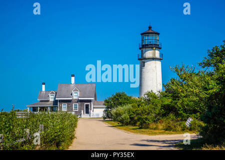 Das Highland Licht in Cape Cod National Seashore, Massachusetts Stockfoto