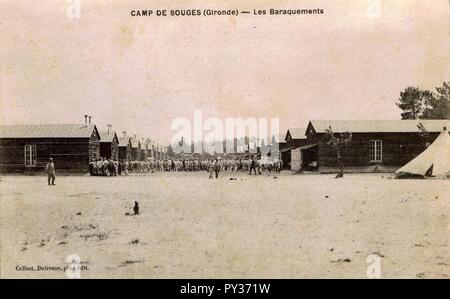 Camp de Saint-Médard-barraquements 6. Stockfoto