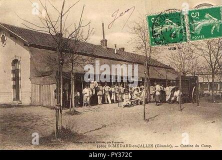 Camp de Saint-Médard-Kantine 3. Stockfoto