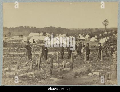 Lager von 30 Pennsylvania Infanterie Stockfoto