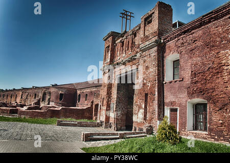 Brester Festung, Kholm Tor. Brest, Belarus Wand Stockfoto