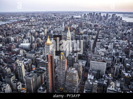 Manhattan, Aussicht Vom Empire State Building, New York, USA Stockfoto