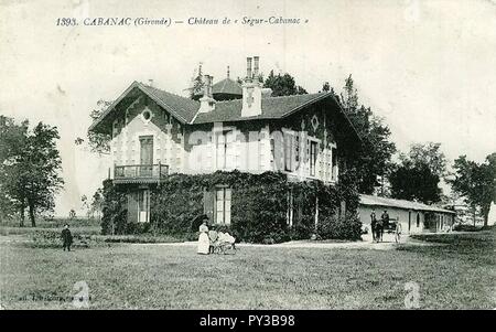 Cabanac-et-Villagrains-château Ségur 1. Stockfoto