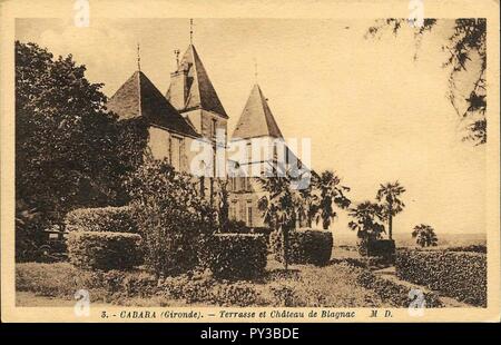 Cabara-Château de Blaignac 3. Stockfoto