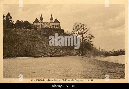 Cabara-Château de Blaignac 4. Stockfoto