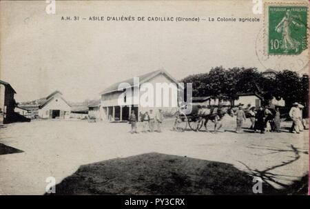 Cadillac-sur-Garonne - Asile des aliénés 10. Stockfoto