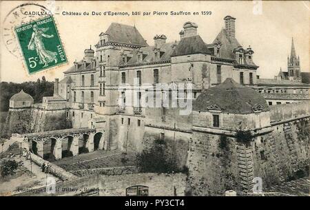 Cadillac-sur-Garonne - Château d'Epernon 1. Stockfoto