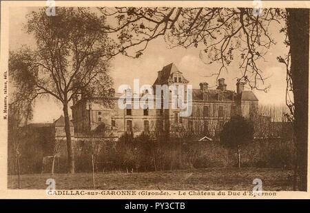 Cadillac-sur-Garonne - Château d'Epernon 8. Stockfoto