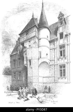 Caen Hôtel duquesnoyduthon bouet. Stockfoto