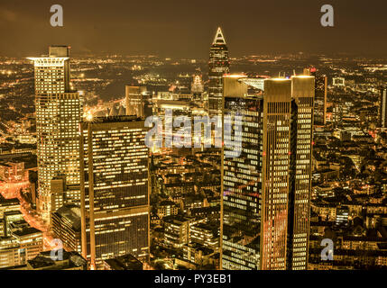 Hochhaeuser in Frankfurt Am Main, Deutschland Stockfoto