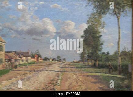Camille Pissarro. Route de Versailles. Stockfoto