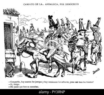 Caminito de la Andalusien, de Demócrito. Stockfoto