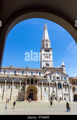 Italien, Emilia Romagna, Modena, Piazza Grande, die Kathedrale Stockfoto