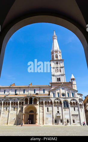 Italien, Emilia Romagna, Modena, Piazza Grande, die Kathedrale Stockfoto