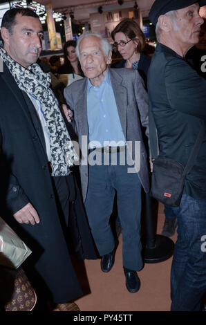 Jean d'Ormesson auf der Buchmesse am Porte de Versailles in Paris Frankreich am 23. März 2014 Stockfoto