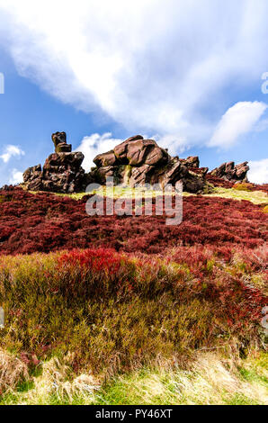 Die berühmten Kakerlaken in der weltberühmten Peak District National Park über Lauch und Tittesworth Behälter Stockfoto