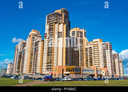 Wohnungsbau, Primorski, Saint Petersburg, Russland Stockfoto