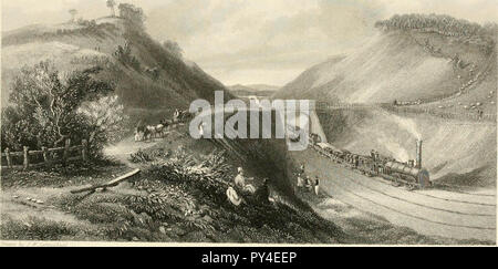 'Blick auf dem Newcastle und Carlisle Railway" (1836) Stockfoto