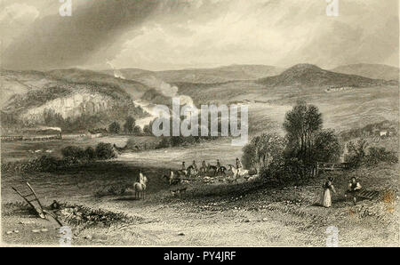 'Blick auf dem Newcastle und Carlisle Railway" (1836) Stockfoto