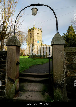 Eyam Kirchhof in Derbyshire Peak District Stockfoto