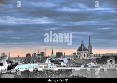 Wien, Panorama - Wien-Panorama Stockfoto