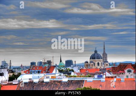 Wien, Panorama - Wien-Panorama Stockfoto