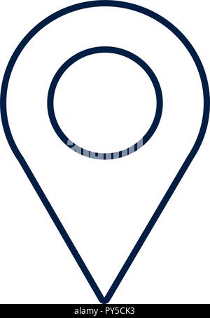 Karte Lage pin Stock Vektor