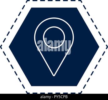 Karte Lage pin Stock Vektor