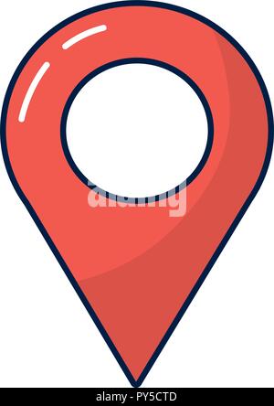 Karte Lage pin Stock Vektor