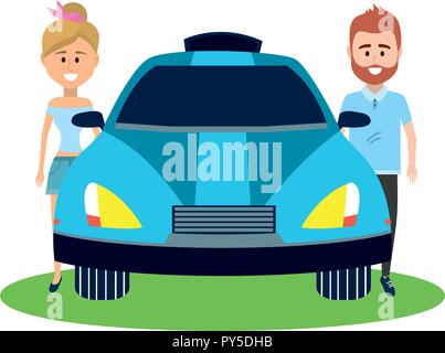 Autonome auto Technik Stock Vektor