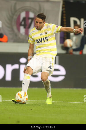 Brüssel, Belgien. 25. Oktober, 2018. Mauricio Isla (Fenerbahce) während der UEFA Europa League, Gruppe D Fußballspiel zwischen RSC Anderlecht und Fenerbahce SK am 25. Oktober 2018 Zu konstanten Vanden Stock Stadion in Brüssel, Belgien - Foto Laurent Lairys/DPPI Credit: Laurent Lairys/Agence Locevaphotos/Alamy leben Nachrichten Stockfoto