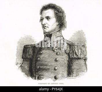 Kapitän Sir William Schälen, dritter Sohn von Premierminister Sir Robert Peel. Empfänger der Victoria Cross, nahm ein live Shell mit Sicherung brennt immer noch, den 18. Oktober 1854 bei der Belagerung von Sewastopol Stockfoto