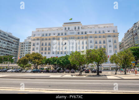 Copacabana Palace Hotel Rio de Janeiro, Brasilien Stockfoto