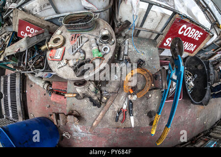 Kommunale gemischten Bewirtschaftung fester Abfälle Stockfoto