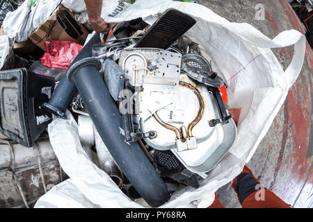 Kommunale gemischten Bewirtschaftung fester Abfälle Stockfoto