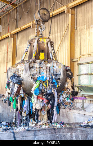 Kommunale gemischten Bewirtschaftung fester Abfälle Stockfoto