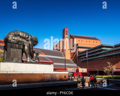 British Library London Euston Road - Eröffnet 1998 Architekt Colin St. John Wilson in Zusammenarbeit mit seiner Frau MJ Lange Stockfoto