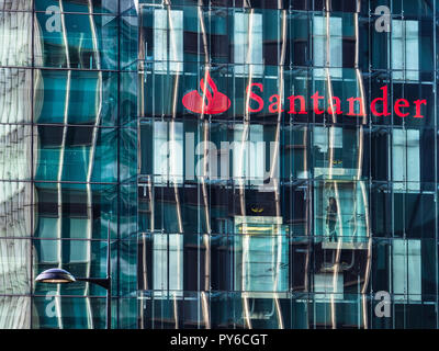 Santander Bank Triton Square Büros in London, Großbritannien Stockfoto