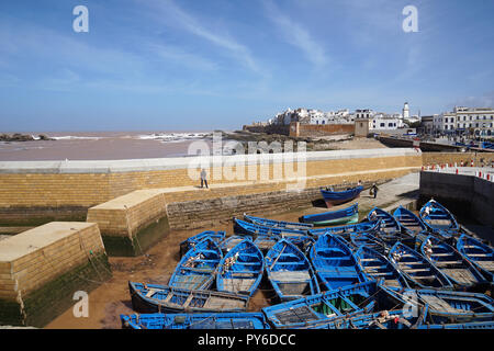 Medina von Essaouira Skala du Port, Essaouira, Marokko gesehen Stockfoto