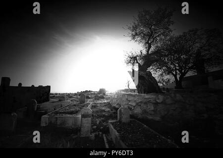 Islamischen Friedhof Friedhof Stockfoto