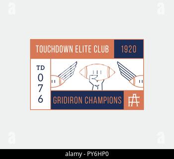 American football American Football Champions ist ein Vektor Illustration über Sport Stock Vektor