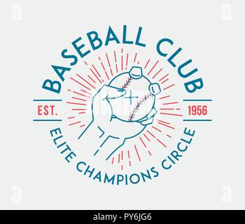 Baseball Club ist ein Vektor Illustration über Sport Stock Vektor
